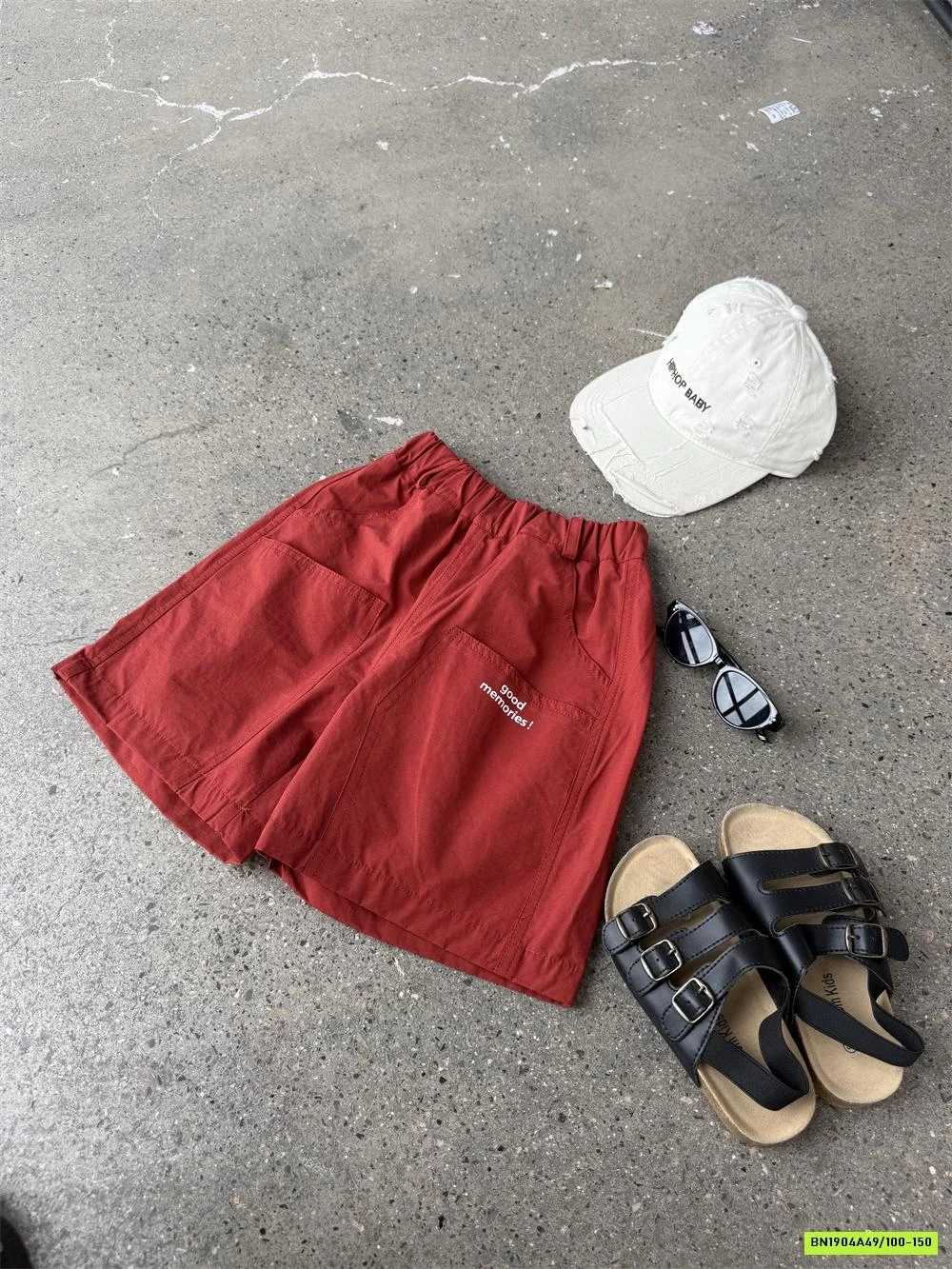 SHORT ĐỎ IN CHỮ