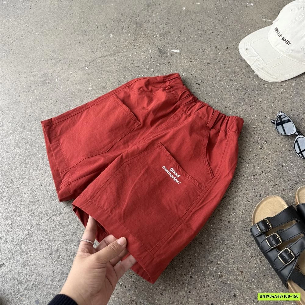 SHORT ĐỎ IN CHỮ