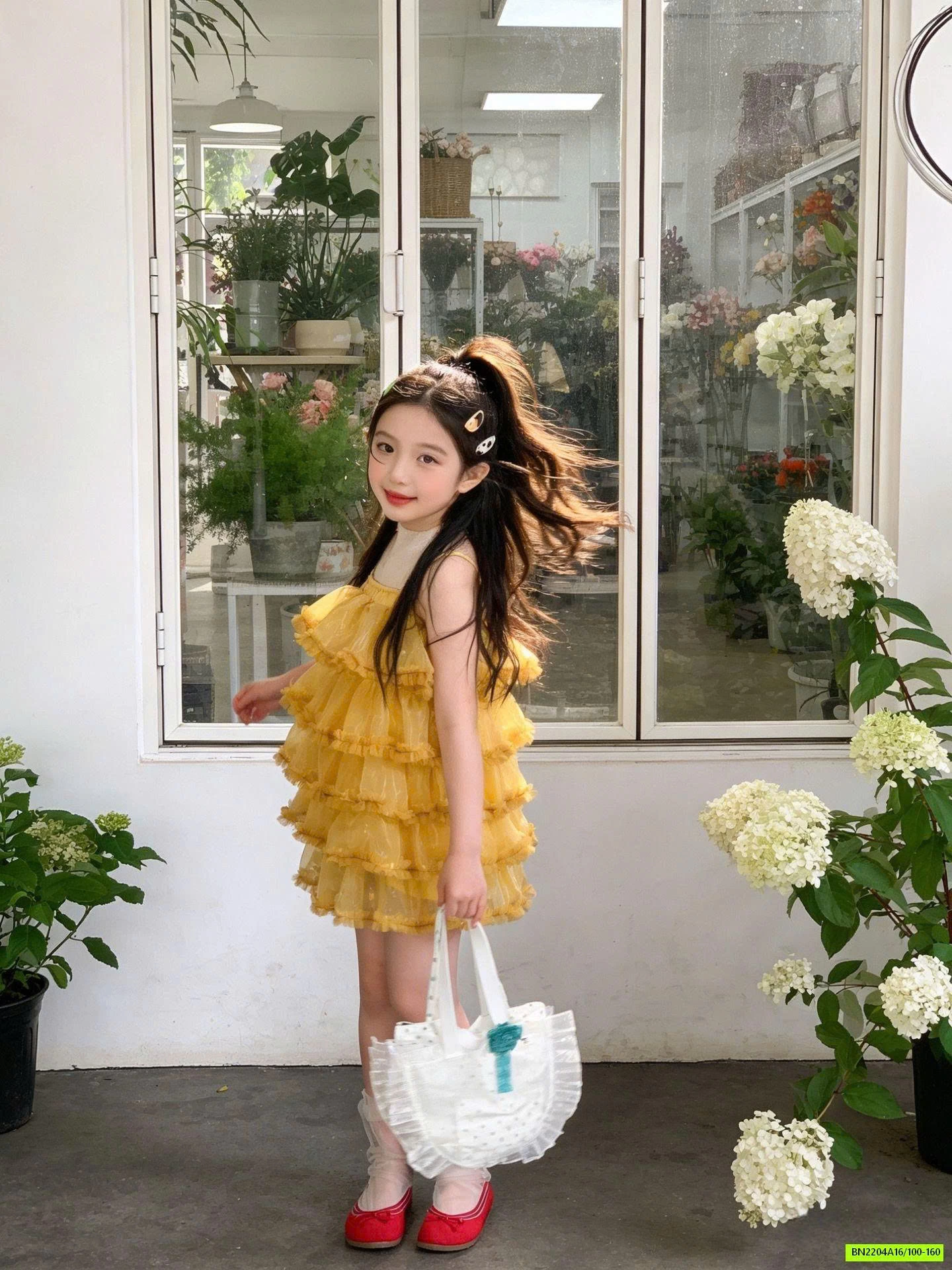 ĐẦM VOAN VÀNG 2 DÂY XẾP TẦNG