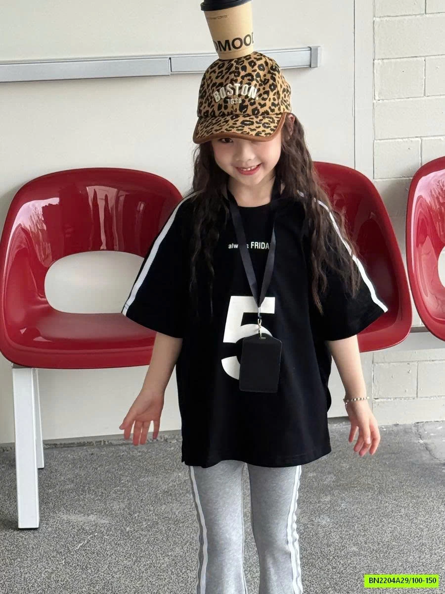 ÁO THUN SỐ 5 OVERSIZE YUKIDS