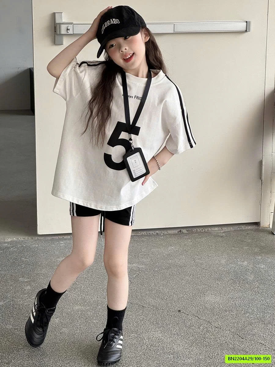 ÁO THUN SỐ 5 OVERSIZE YUKIDS