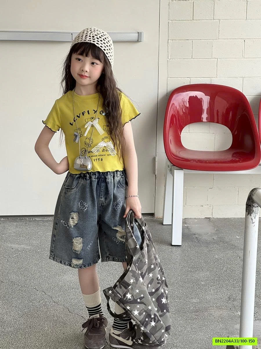 CROPTOP IN HÌNH GẮN NƠ YUKIDS