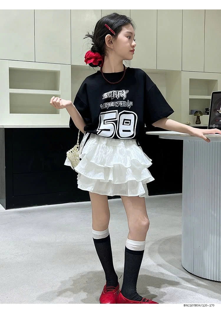 ÁO THUN SỐ 58 MIX CV TẦNG BÈO