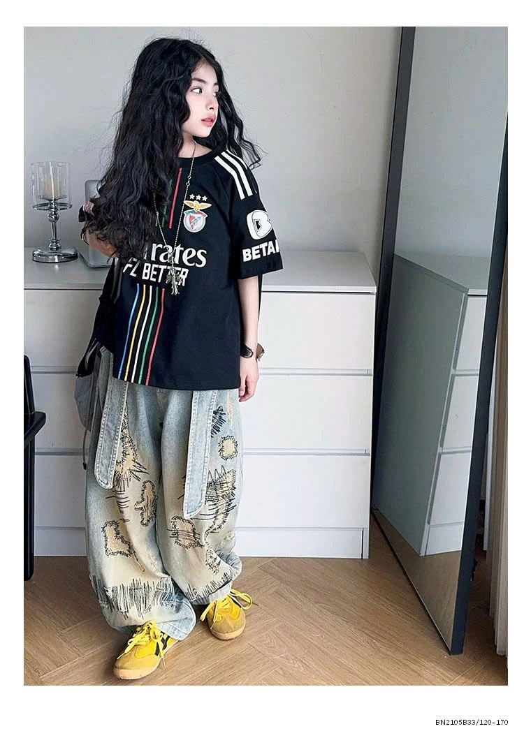 ÁO THUN THẾ THAO MIX JEAN CÁ TÍNH