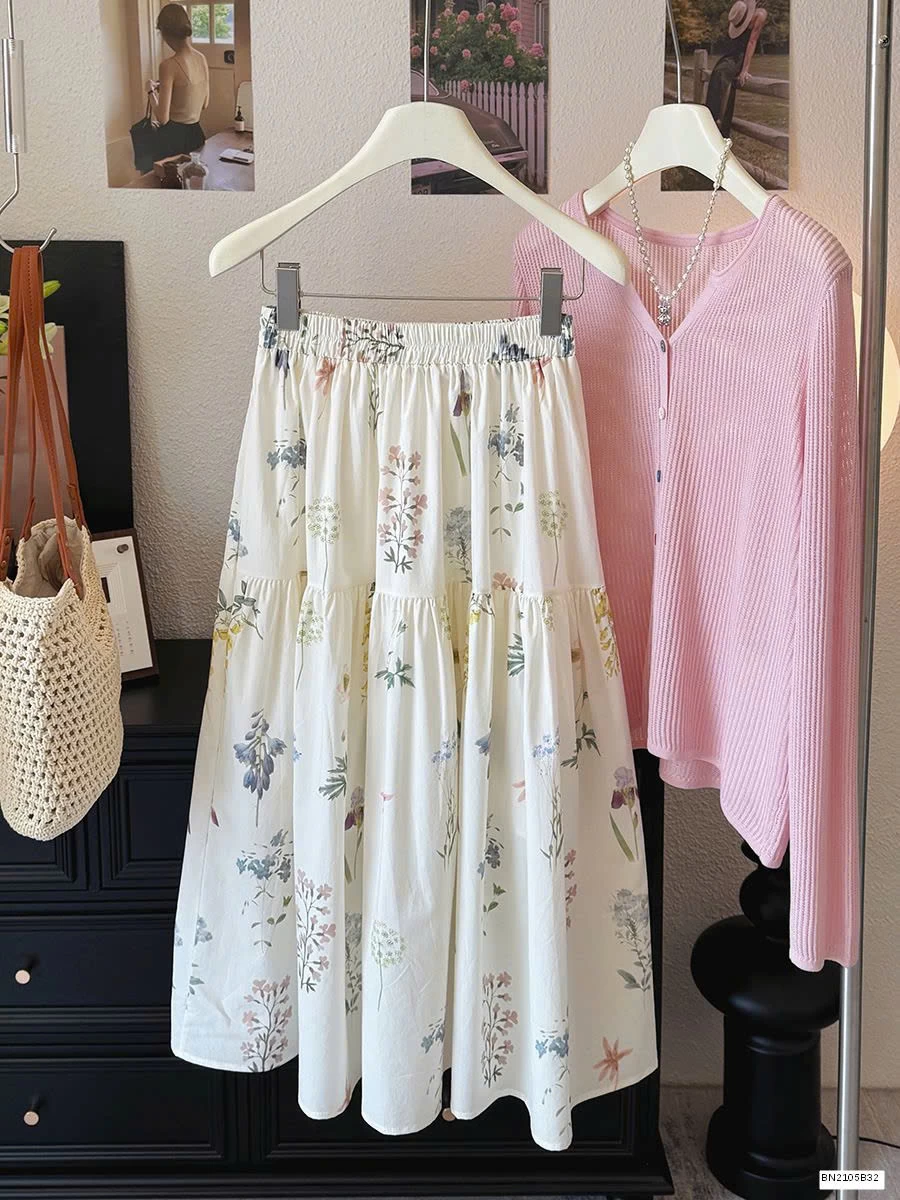 CHÂN VÁY HOA SIÊU ĐẸP