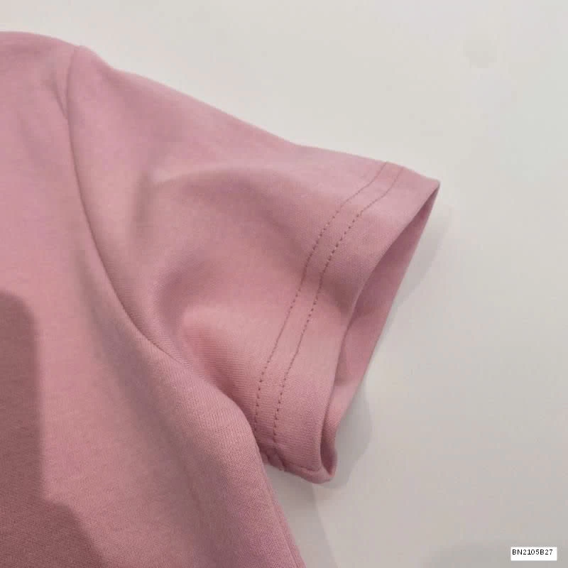 ÁO THUN CỘC TAY CỔ TRÒN NỮ