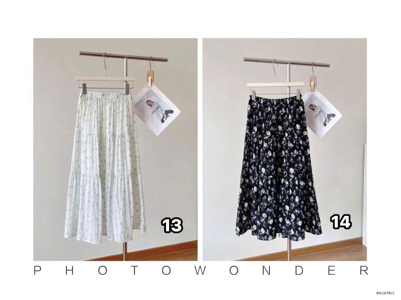 CHÂN VÁY HOA NHÍ DÁNG DÀI NỮ