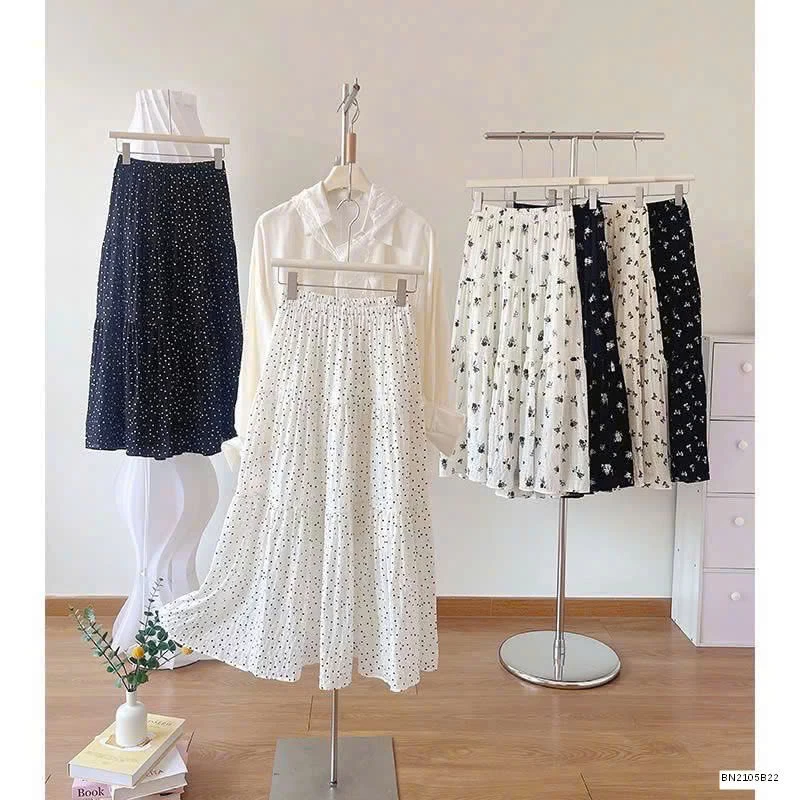 CHÂN VÁY HOA NHÍ DÁNG DÀI NỮ