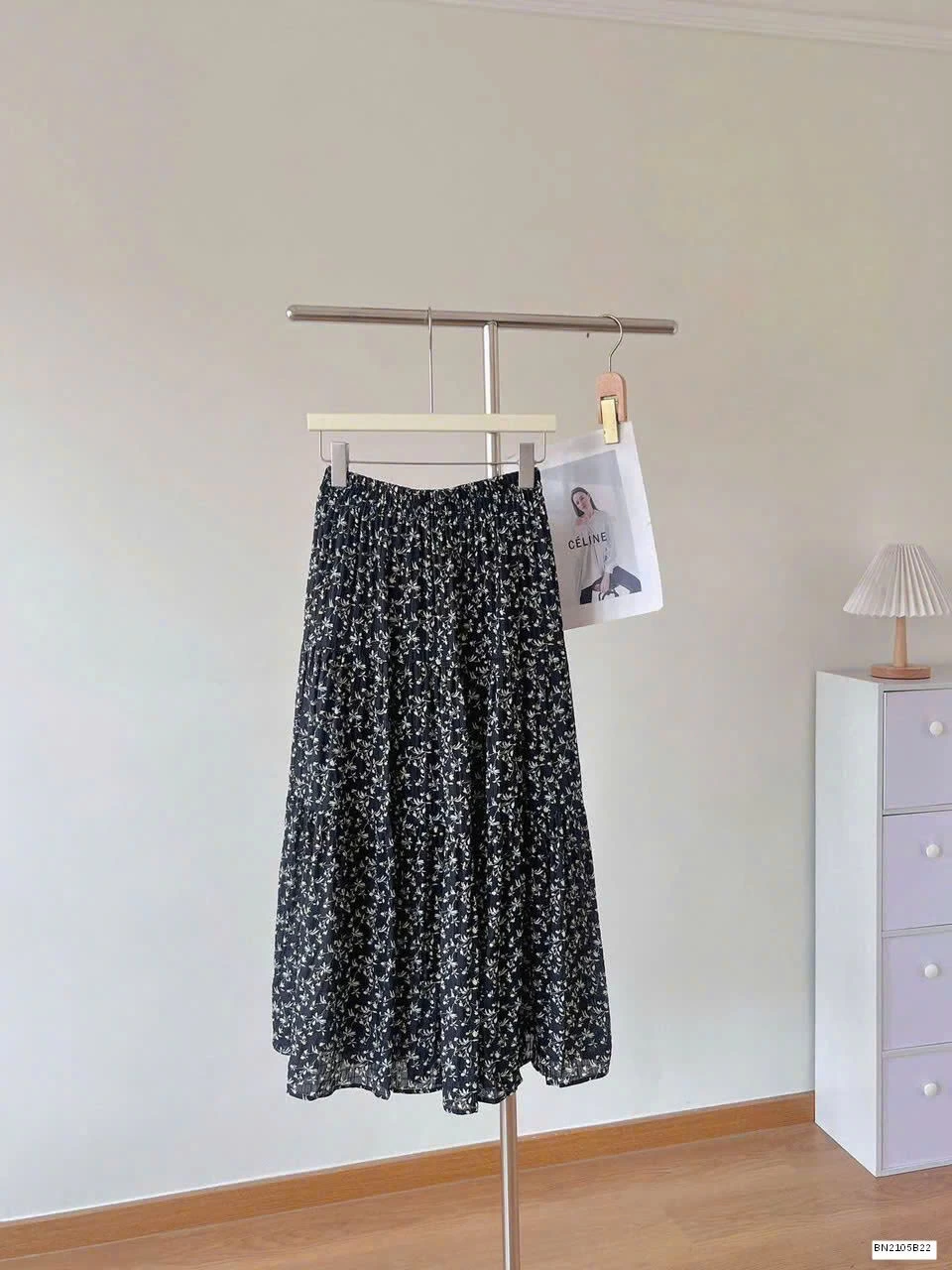 CHÂN VÁY HOA NHÍ DÁNG DÀI NỮ