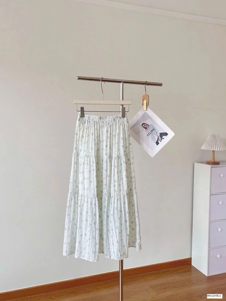 CHÂN VÁY HOA NHÍ DÁNG DÀI NỮ