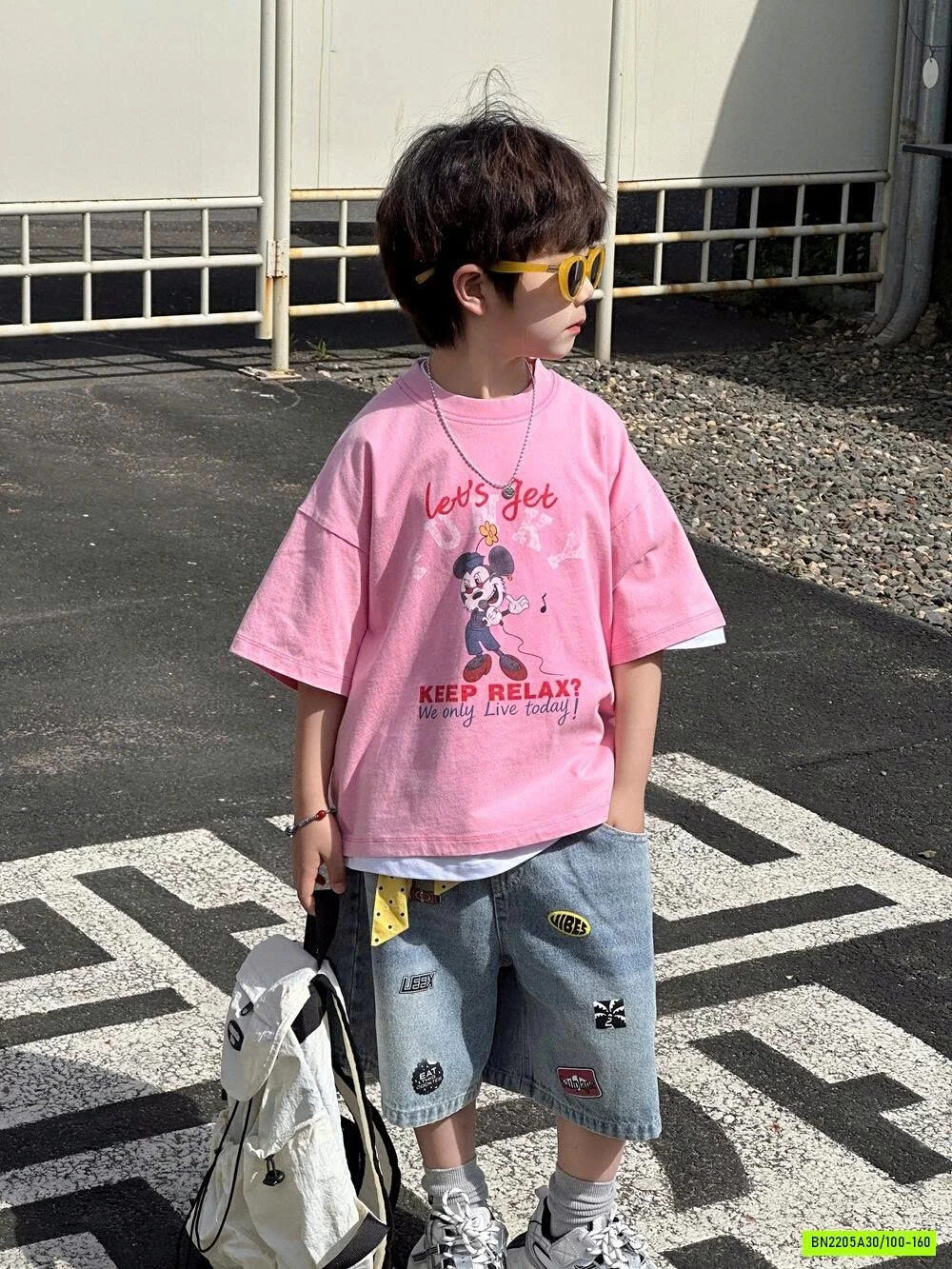 ÁO THUN HỒNG MICKEY AFTE