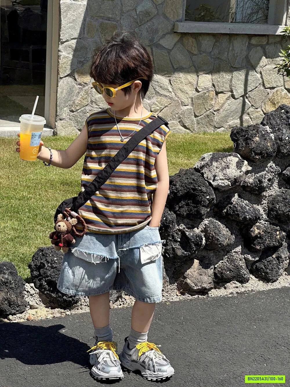 SHORT JEANS TÚI NGƯỢC RÁCH AFTE