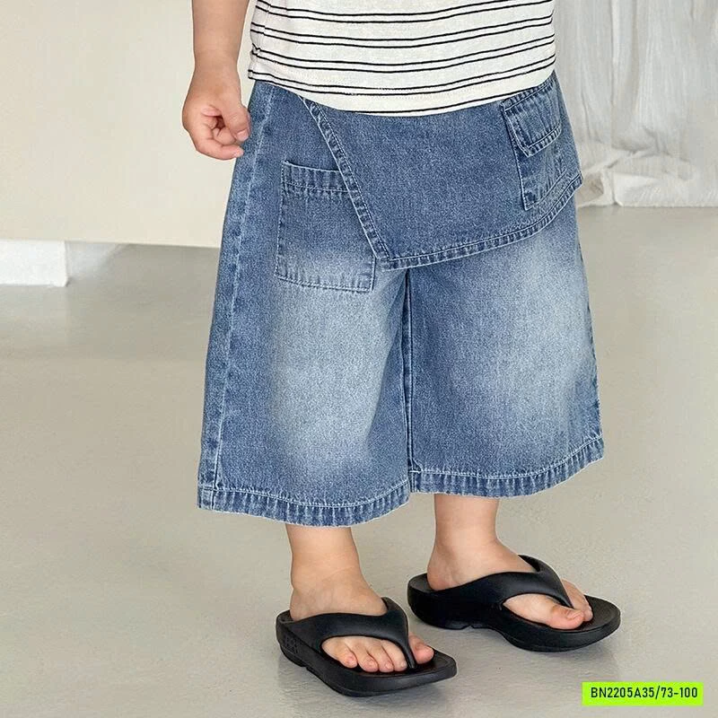 ÁO THUN KẺ MIX JEANS LỠ SZ NHÍ