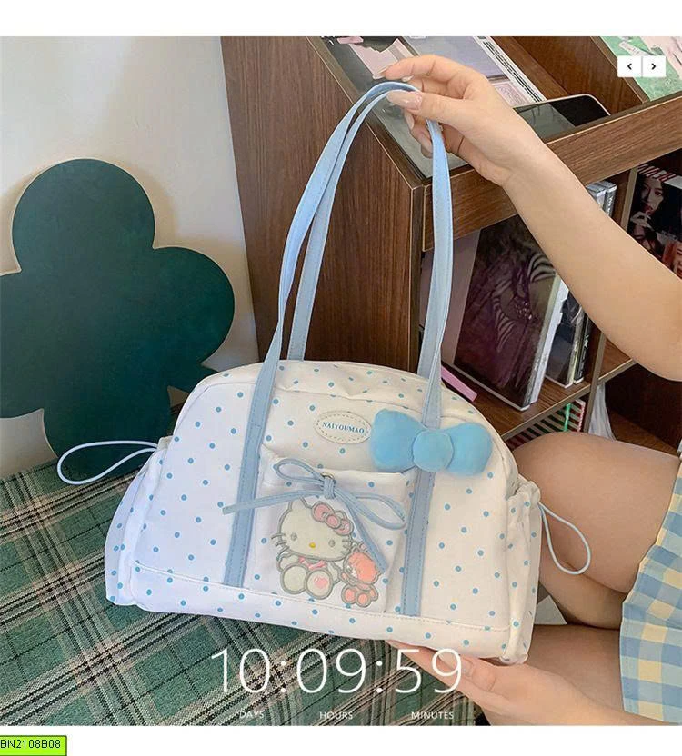 TÚI VẢI KITTY ĐEO VAI