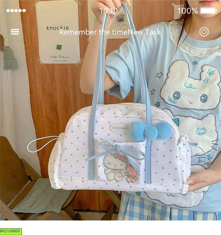 TÚI VẢI KITTY ĐEO VAI