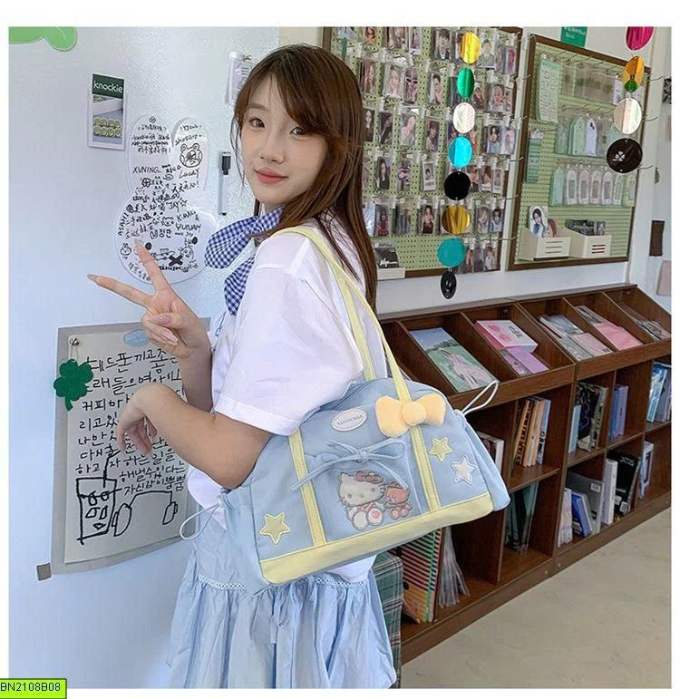 TÚI VẢI KITTY ĐEO VAI