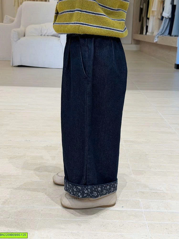 QUẦN JEAN SUÔNG ỐNG RỘNG NHÍ