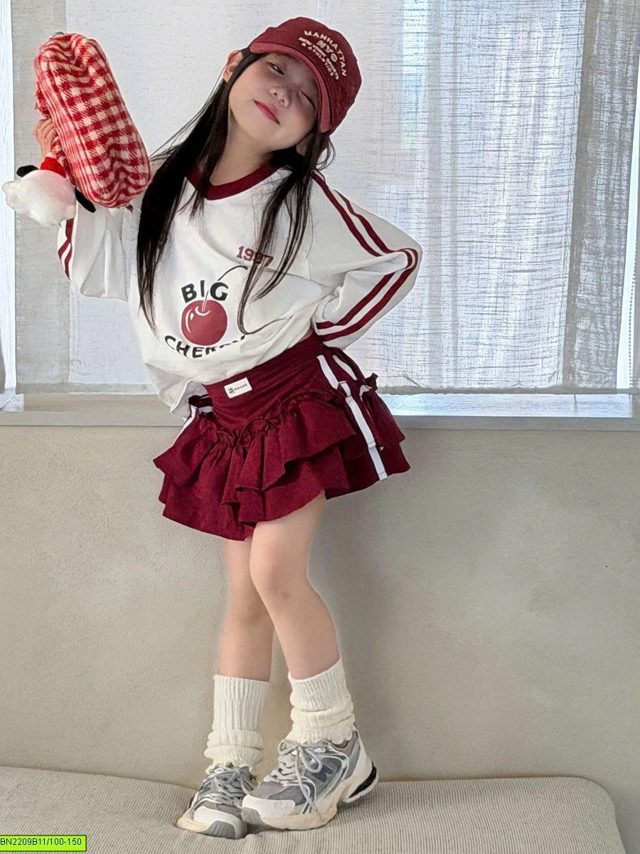 SET ÁO CHERRY CHÂN VÁY YUKID