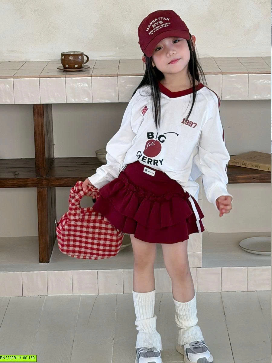 SET ÁO CHERRY CHÂN VÁY YUKID
