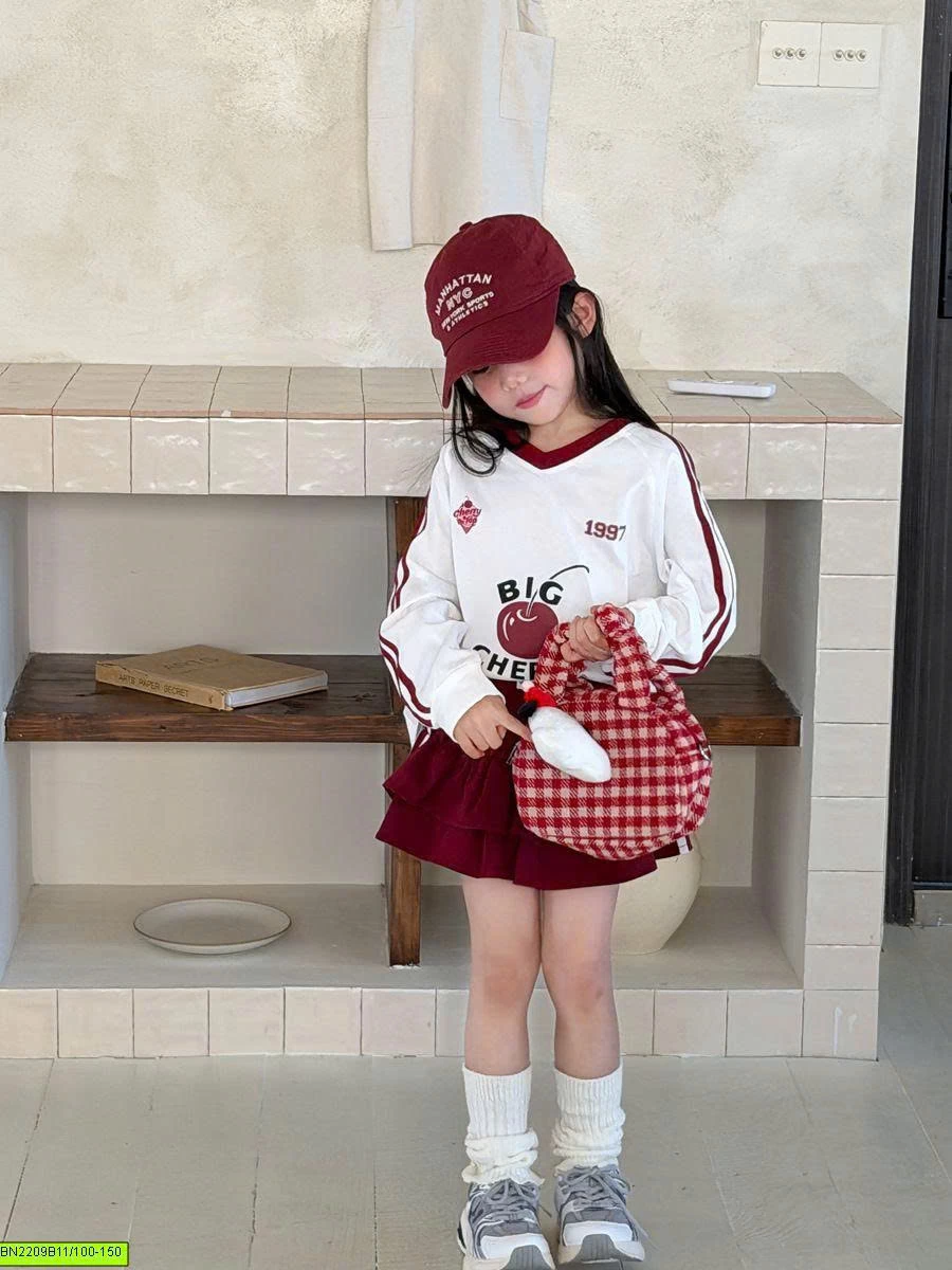 SET ÁO CHERRY CHÂN VÁY YUKID