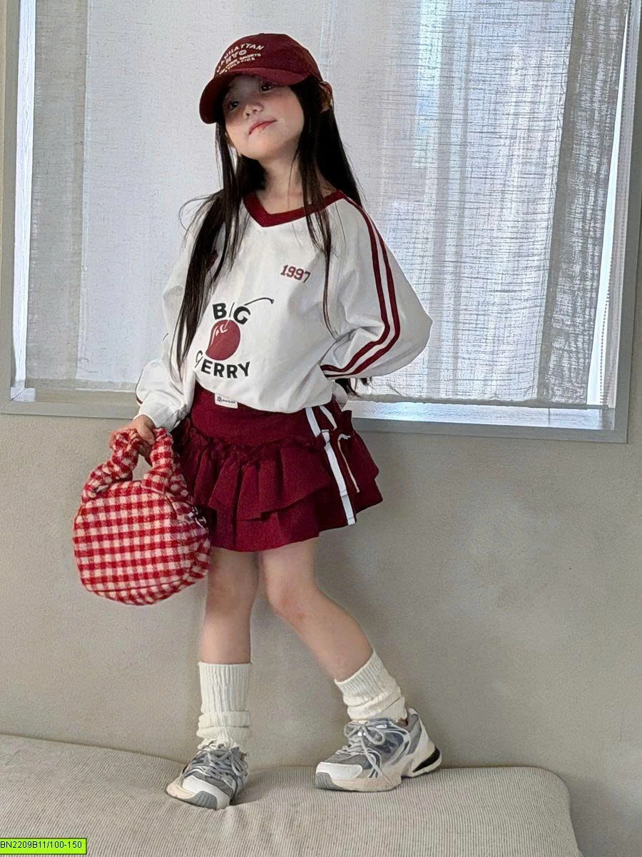 SET ÁO CHERRY CHÂN VÁY YUKID