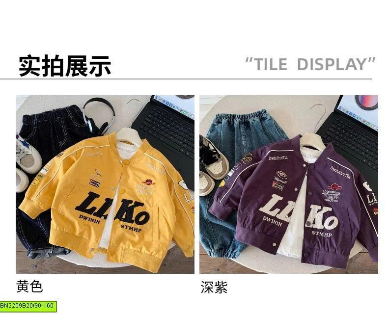 ÁO KHOÁC GIÓ THỂ THAO CHỮ LLKO