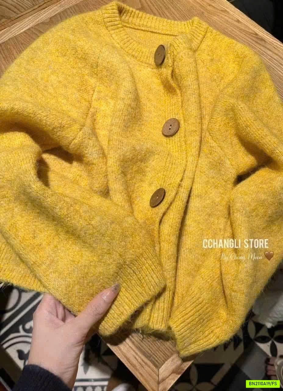 CARDIGAN LEN VÀNG
