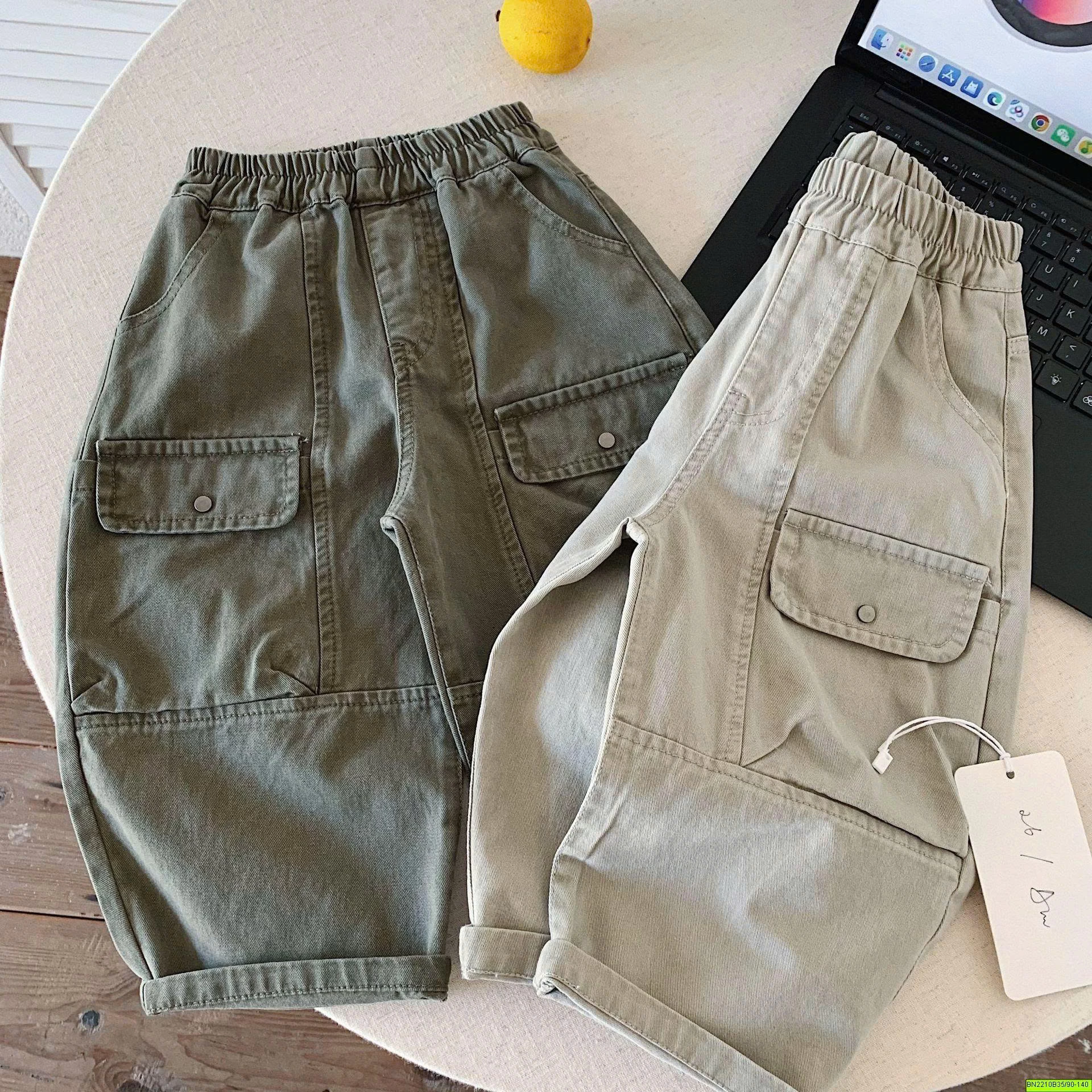 QUẦN CẠO CHUN DÁNG BAGGY