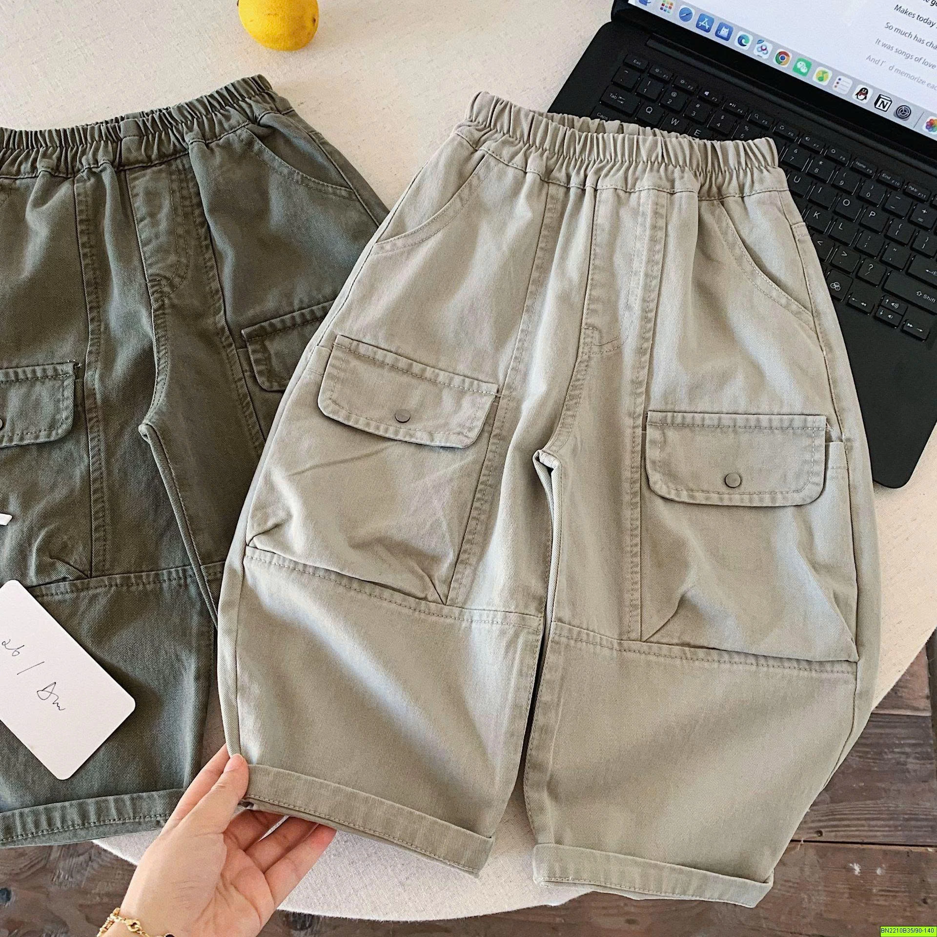 QUẦN CẠO CHUN DÁNG BAGGY