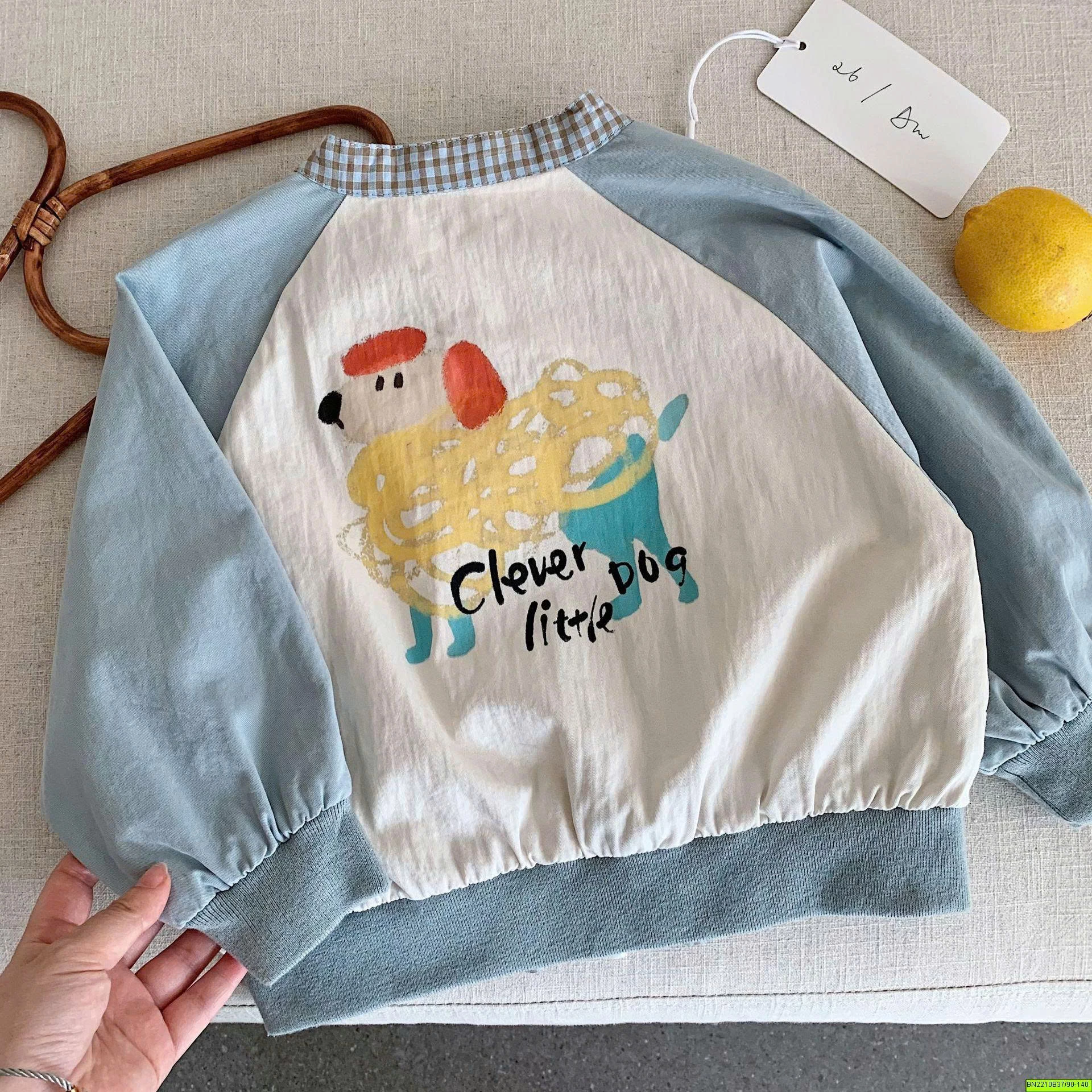 ÁO KHOÁC BOMBER IN HÌNH CÚN DỄ THƯƠNG