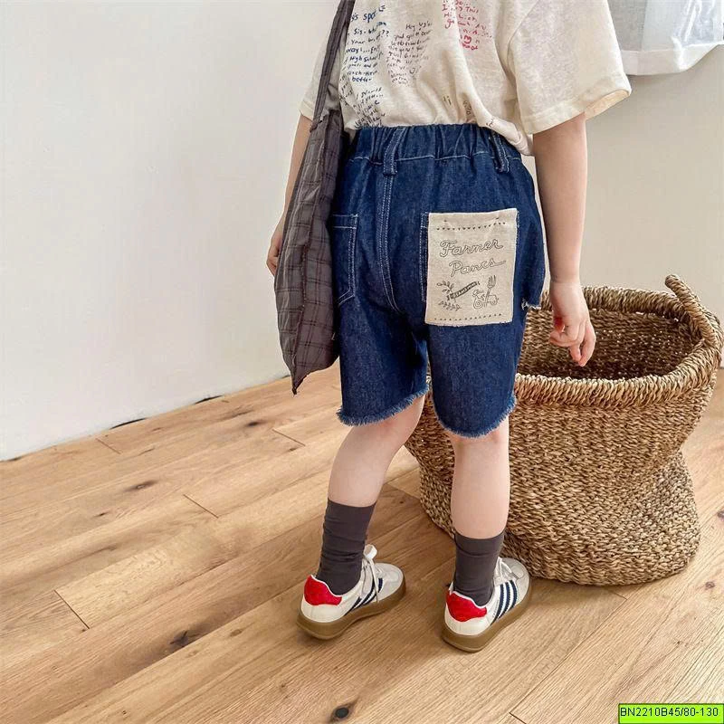 ( ADBABY ) QUẦN SHORT JEAN TUA GẤU MÁC TÚI
