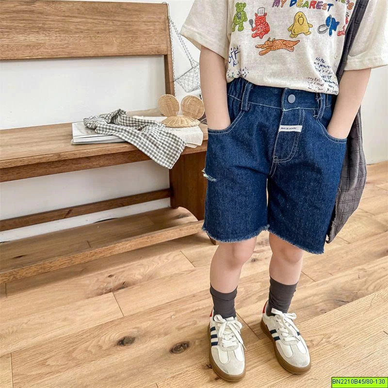 ( ADBABY ) QUẦN SHORT JEAN TUA GẤU MÁC TÚI