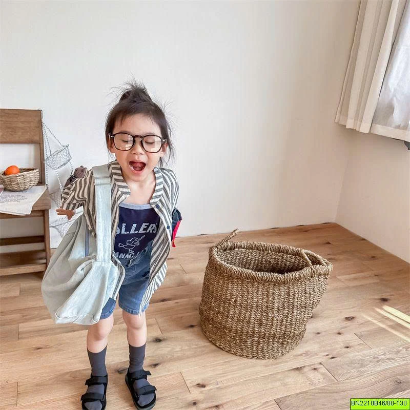 ( ADBABY ) ÁO SƠ MI TÚI IN HÌNH
