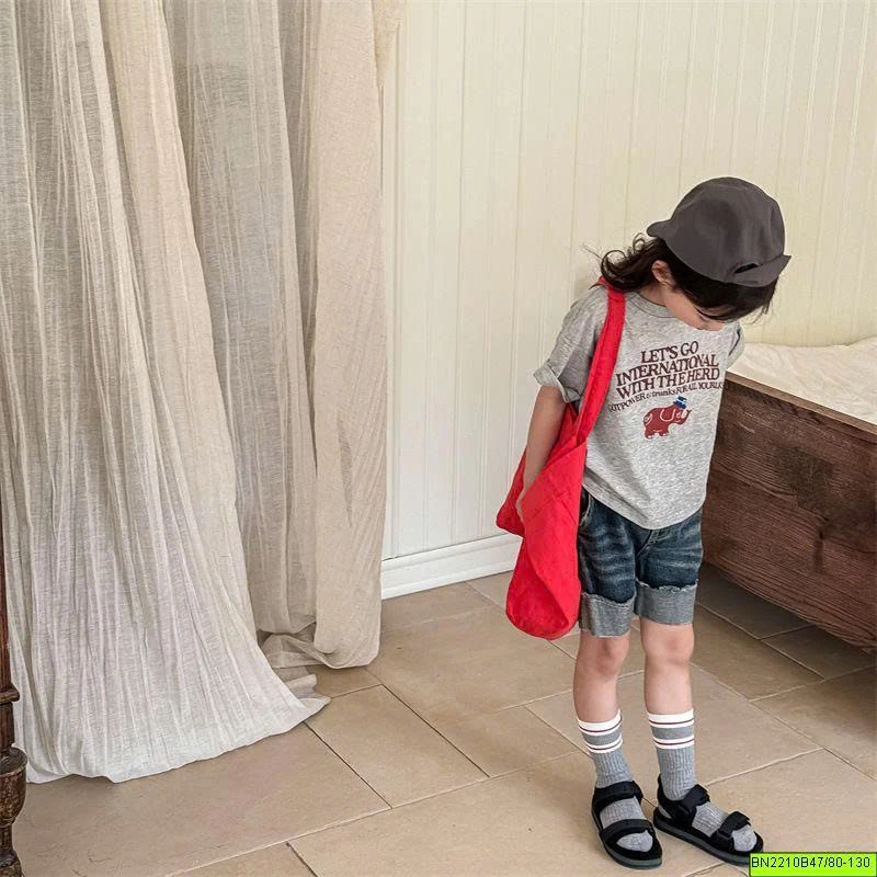 ( ADBABY ) ÁO THUN TRẮNG CON VOI