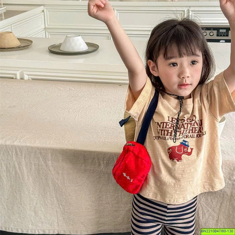 ( ADBABY ) ÁO THUN TRẮNG CON VOI