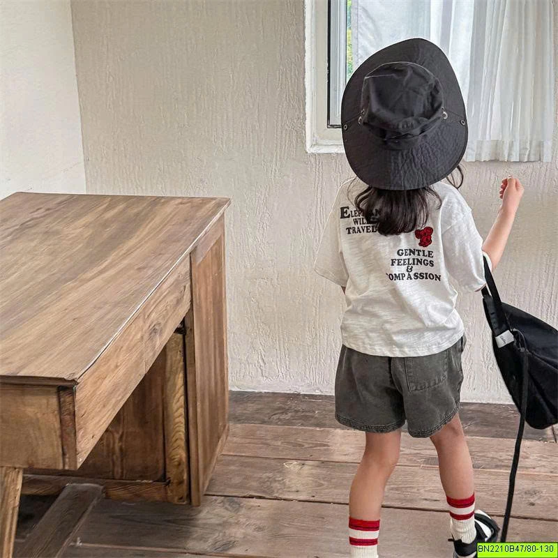 ( ADBABY ) ÁO THUN TRẮNG CON VOI
