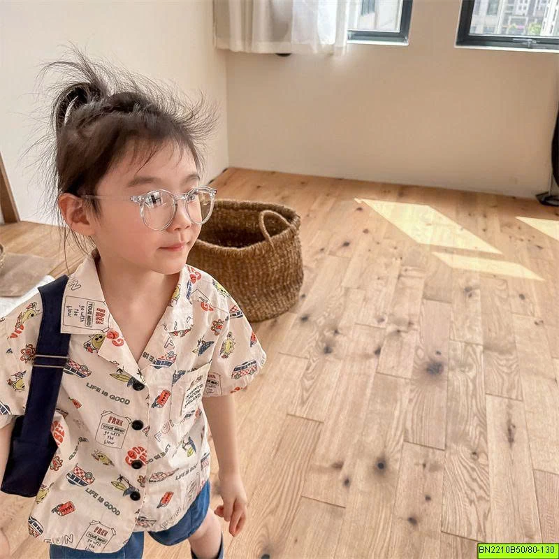 ( ADBABY ) ÁO SƠ MI IN HÌNH