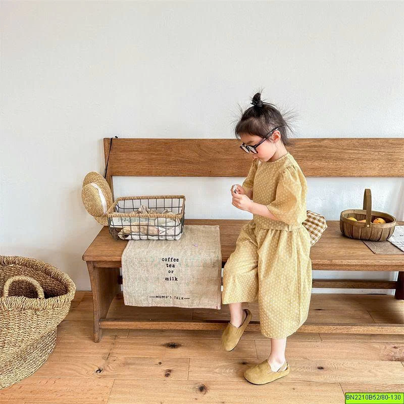 ( ADBABY ) BỘ HOA NHÍ TAY BỒNG MÙA HÈ