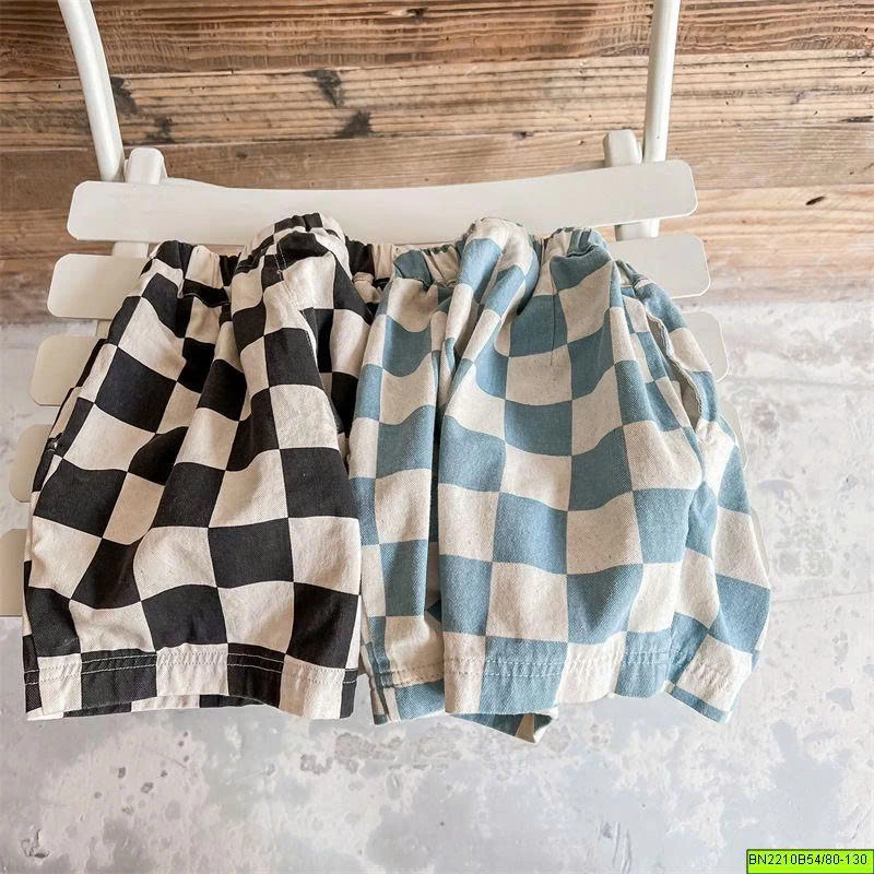 ( ADBABY ) QUẦN SHORT CARO Ô VUÔNG