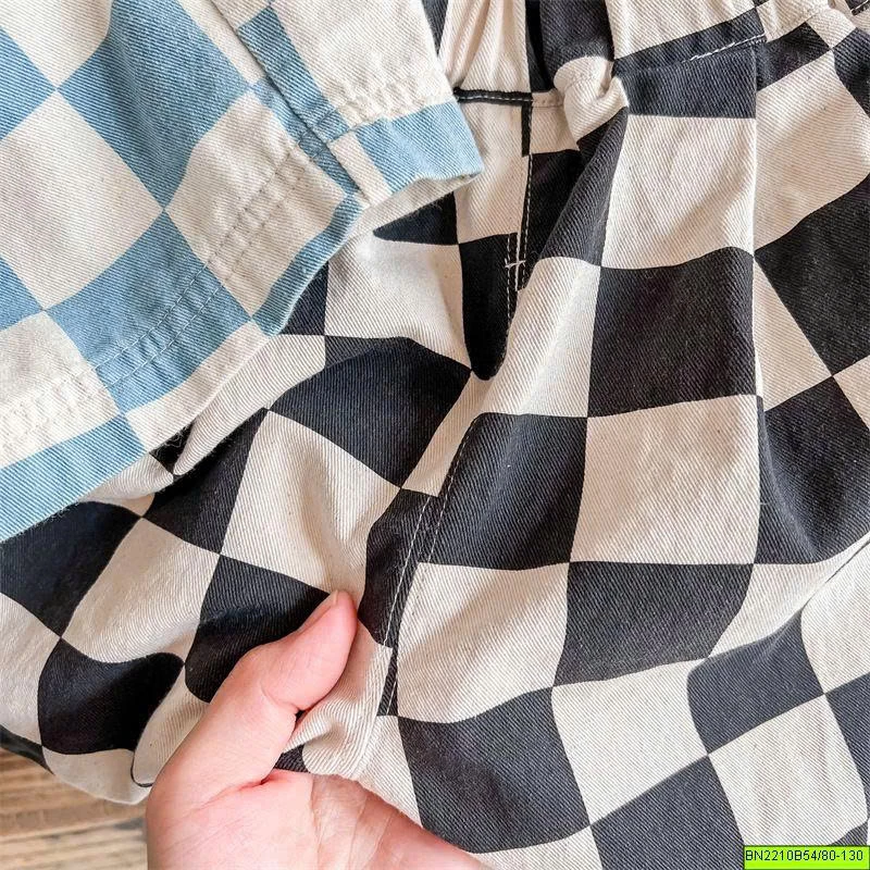 ( ADBABY ) QUẦN SHORT CARO Ô VUÔNG