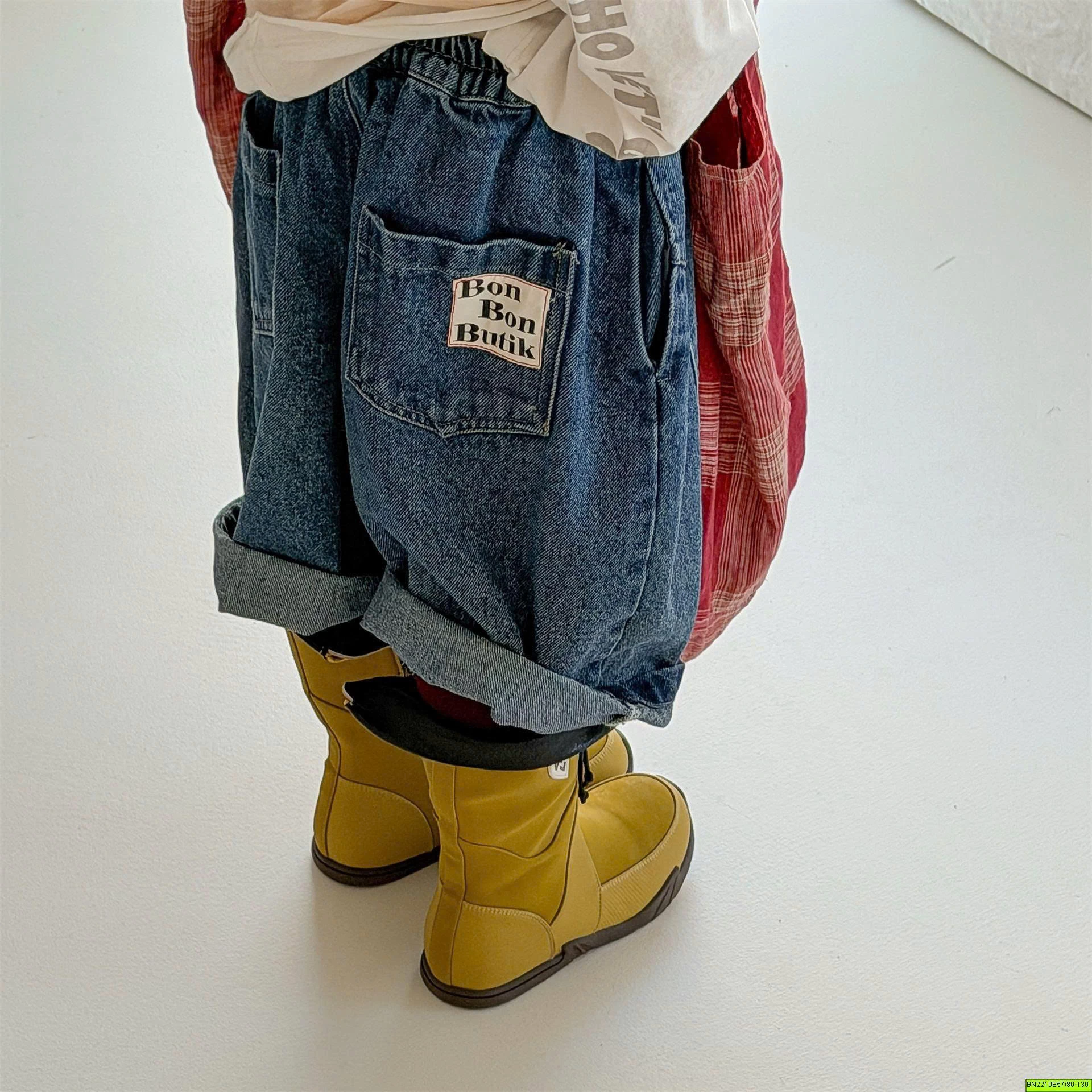 ( ADBABY ) QUẦN JEAN LỬNG MÁC CHỮ BONBON