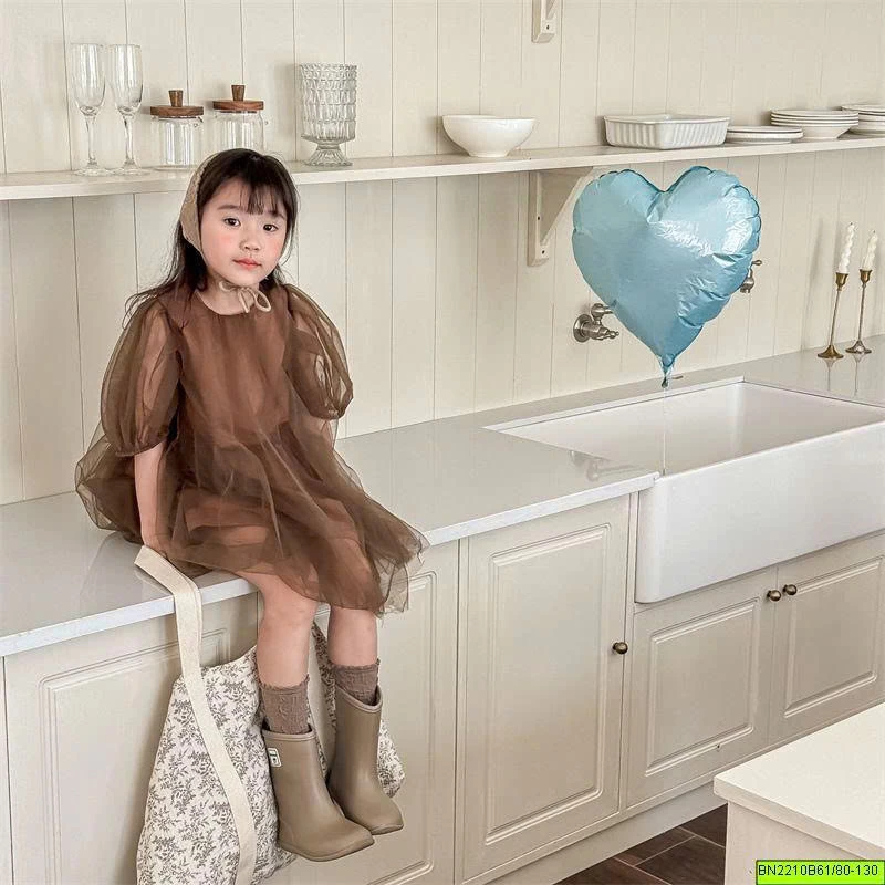 ( ADBABY ) ĐẦM VOAN TAY BỒNG
