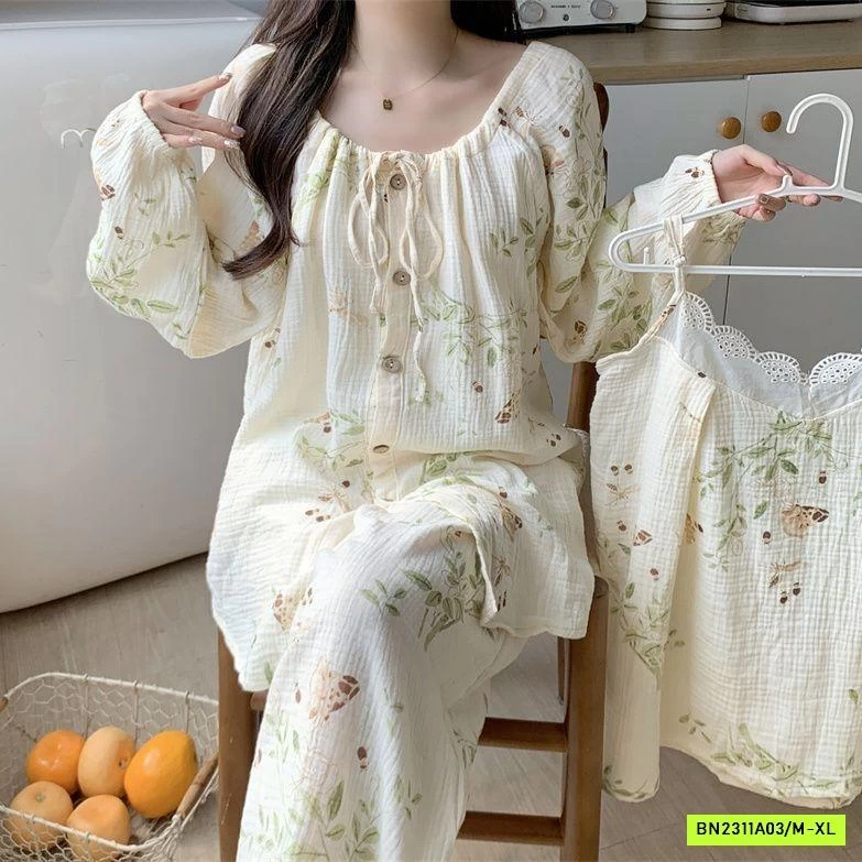 BỘ NGỦ XÔ ĐŨI HOA 3 CHI TIẾT