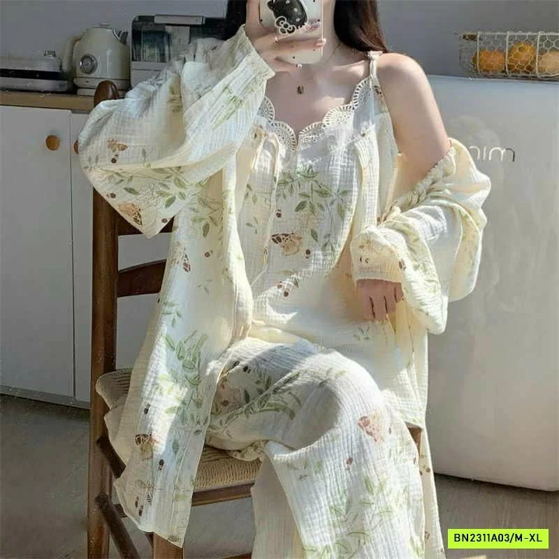 BỘ NGỦ XÔ ĐŨI HOA 3 CHI TIẾT