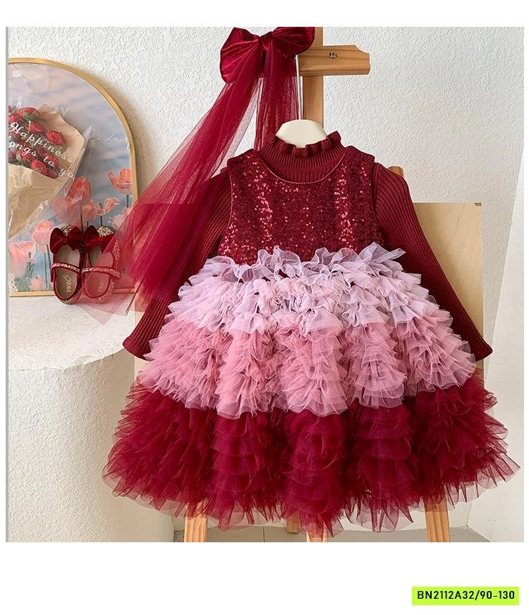 ĐẦM BLING TUTU LOANG LÓT NHUNG BLUETOWN