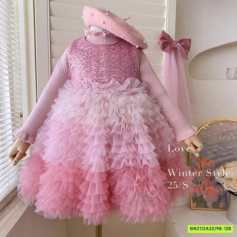 ĐẦM BLING TUTU LOANG LÓT NHUNG BLUETOWN