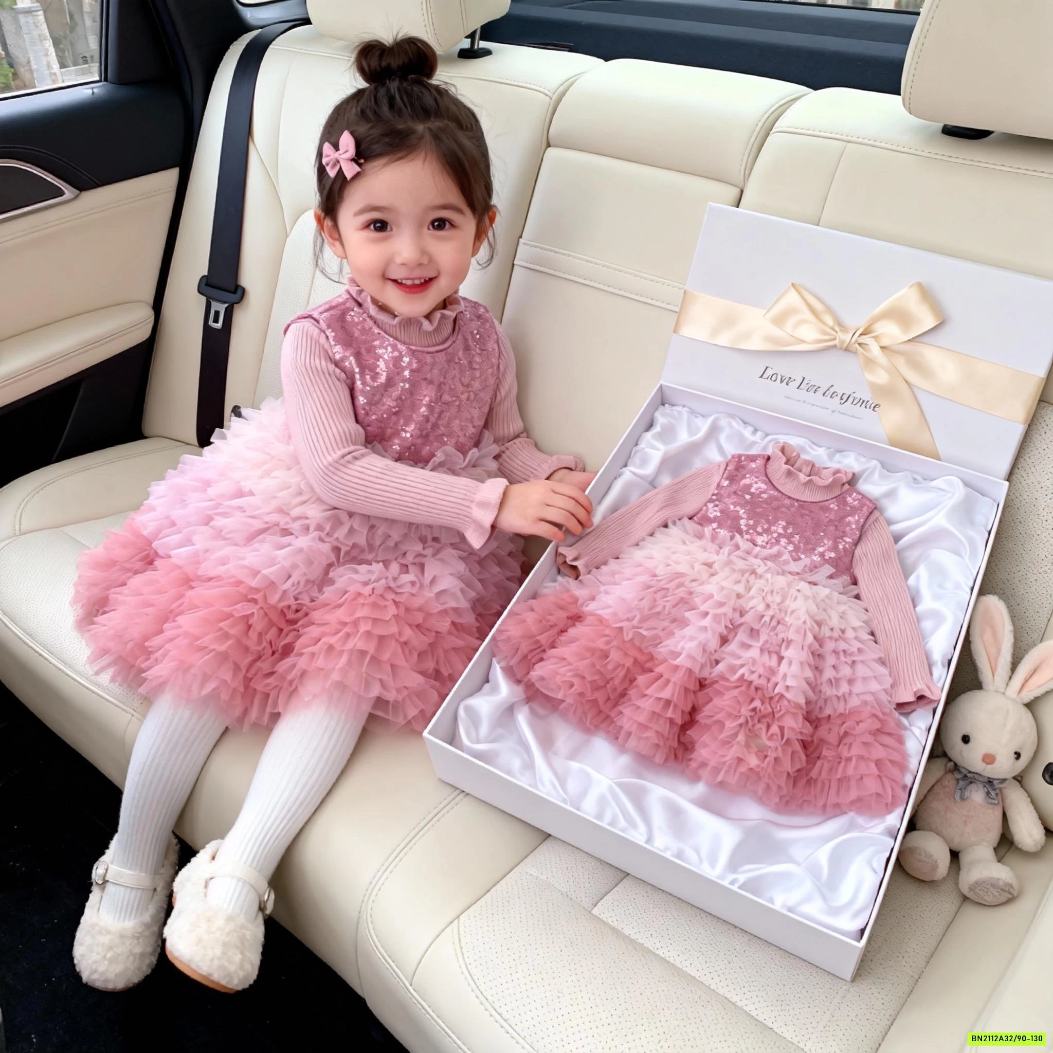 SÉT VÁY LÔNG THỎ CARO ĐỎ LÓT NHUNG