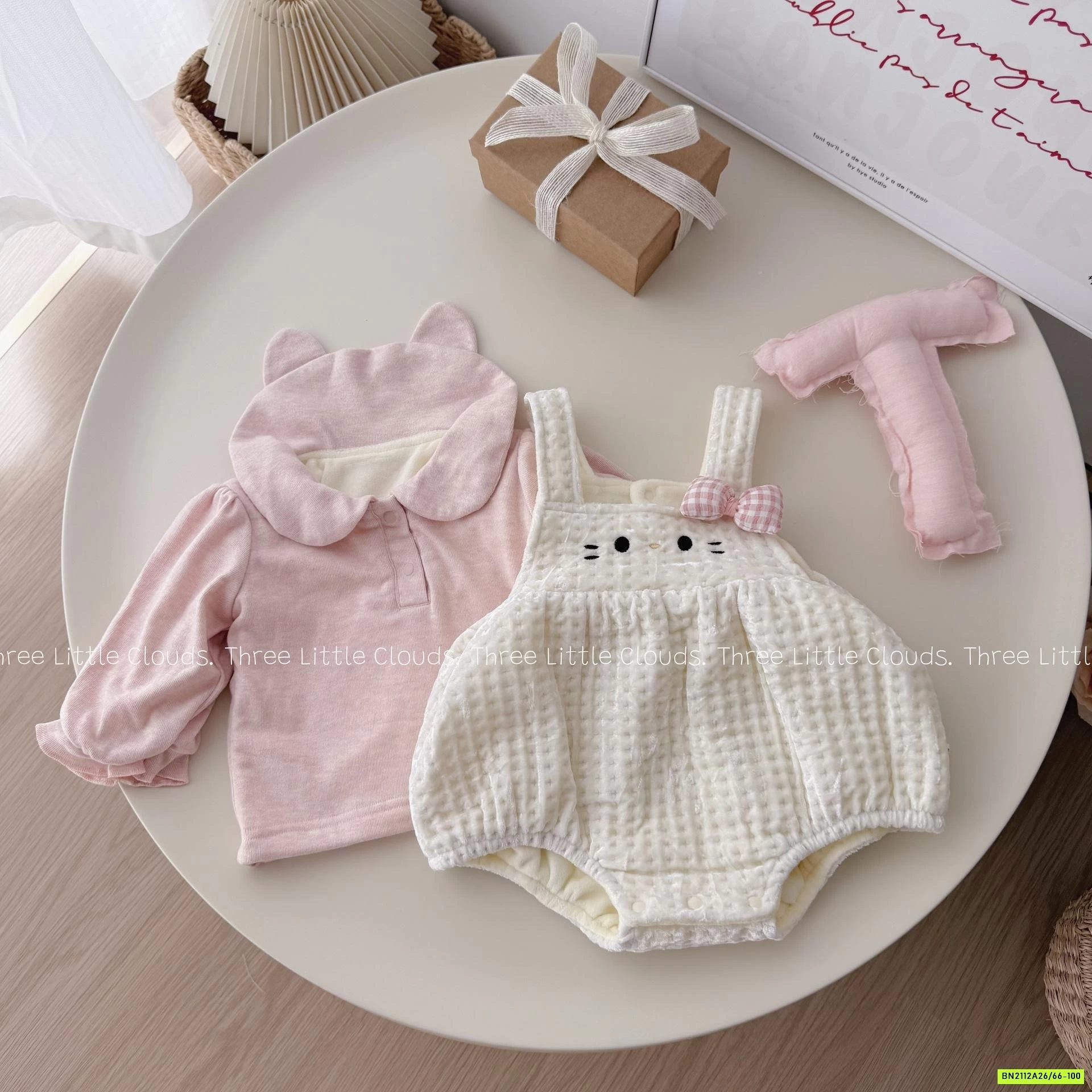 SÉT YẾM THỎ HỒNG LÓT NHUNG