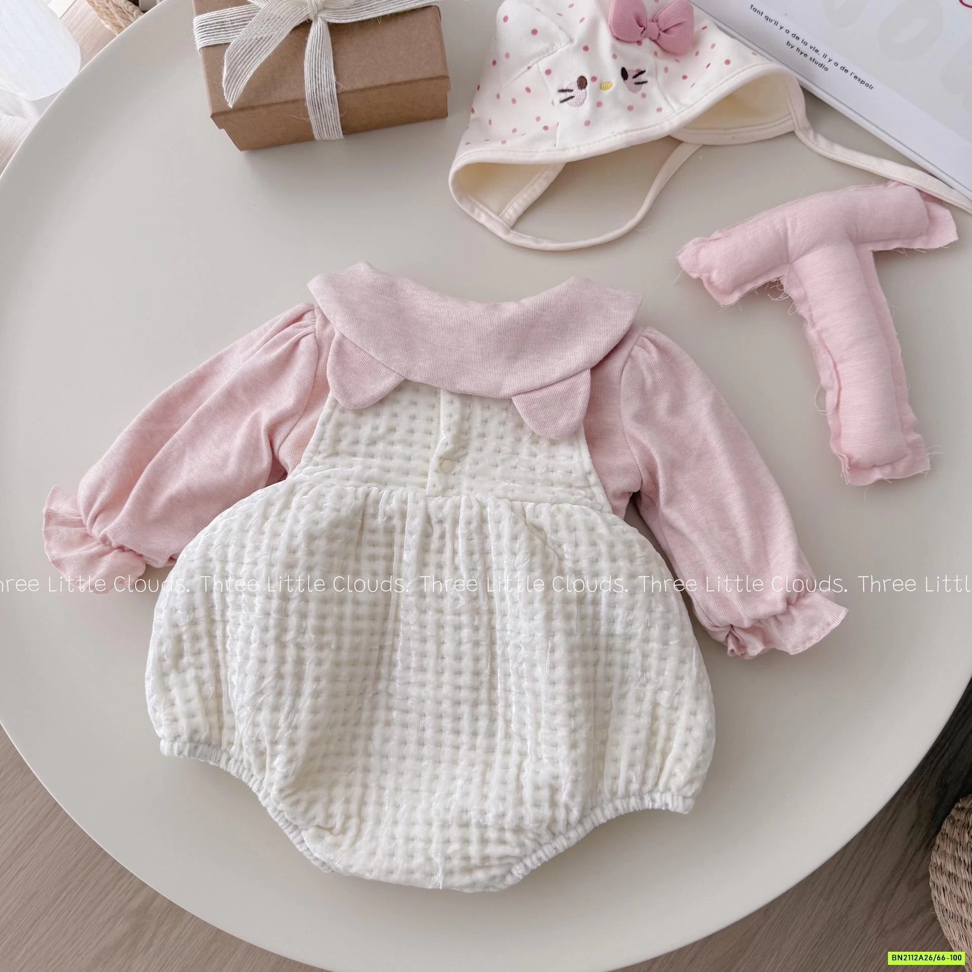 SÉT YẾM THỎ HỒNG LÓT NHUNG