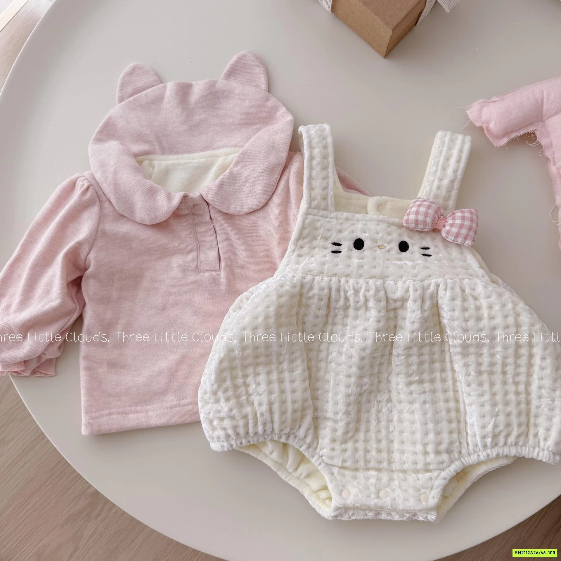 SÉT YẾM THỎ HỒNG LÓT NHUNG